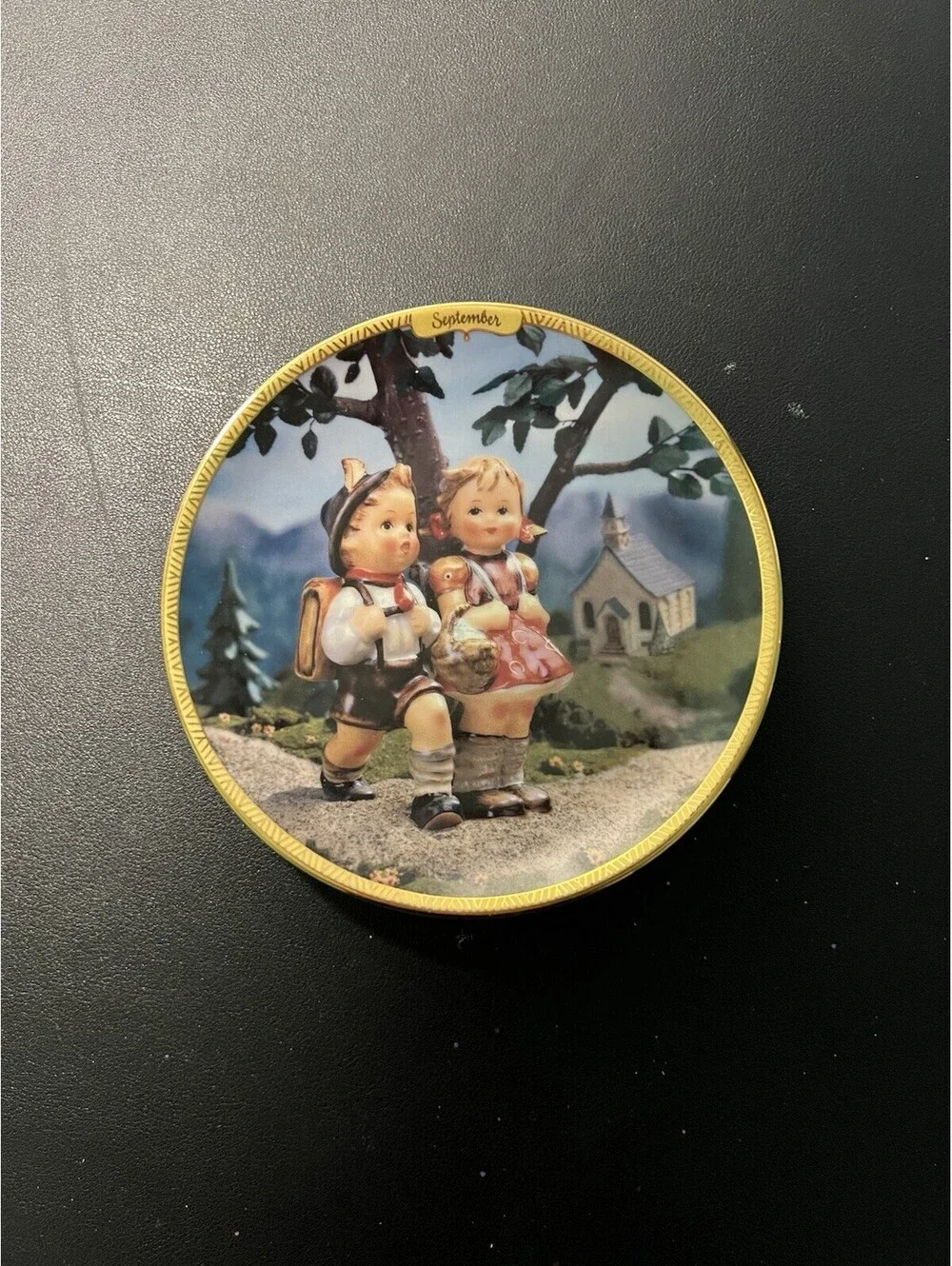 NIB Bradford Exchange 1990s Collector Plate Seasons Of Joy September, 6”